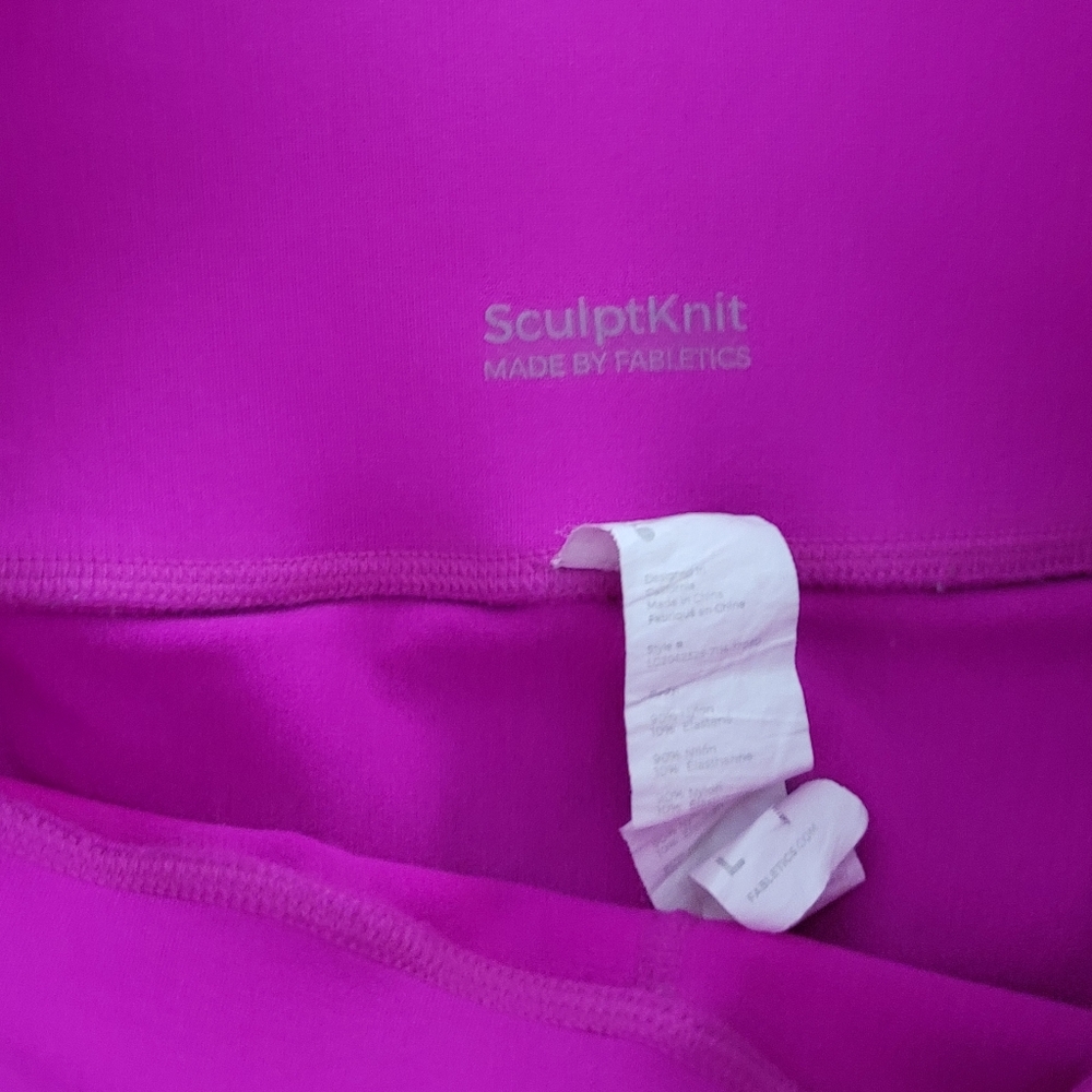 SculptKnit Fabletics Leggings, Size L - Picture 3 of 11